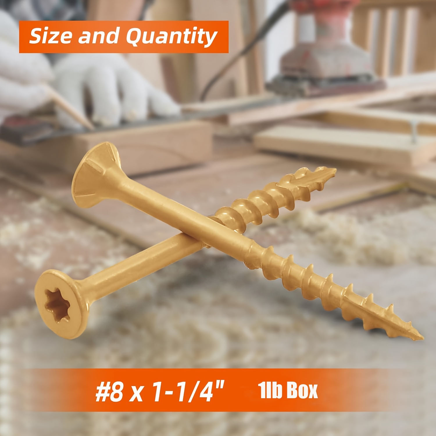 Vis En Laiton Pour Bois – #6 X 3/8", Tête Plate Phillips, Lot De 100, Idéales Pour Menuiserie Fine Et ébénisterie