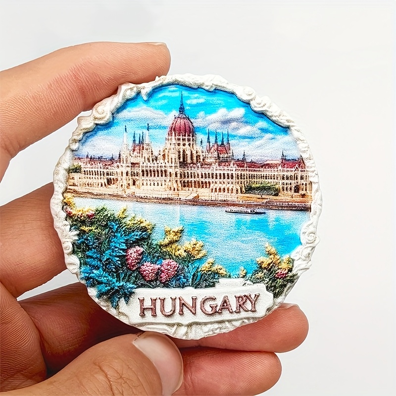 E-shop Kühlschrankmagnet Souvenir von den Ufern der Donau in Ungarn, ein 3D Dekorationsstück für die Heimdekoration, als Weihnachtsgeschenk