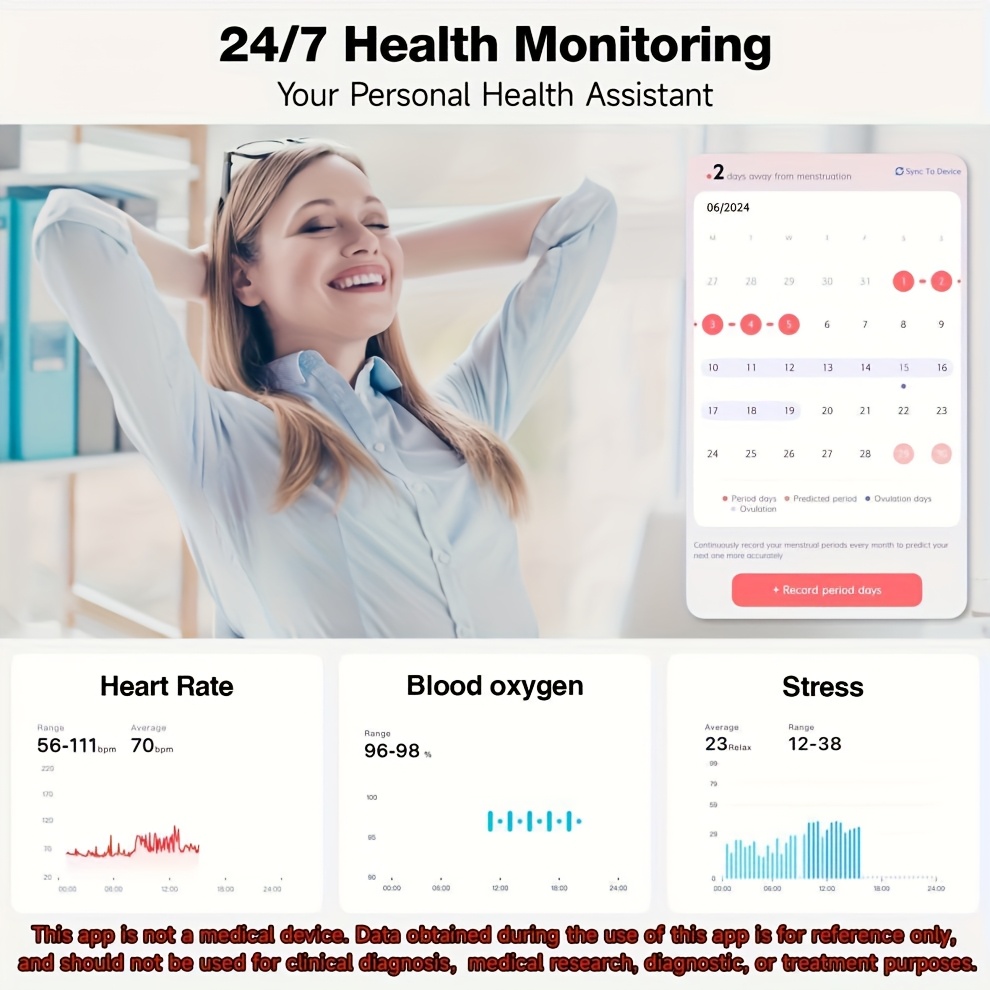 Montre Connectée 1,83 Pouces pour Femmes/Hommes, Plus de 100 Modes Sportifs, Compatible Android et IOS, Montre Légère, Écran Tactile Fluide, Bracelet en Silicone, Compagnon d'Exercice, Surveillance de la Santé/Notifications/Compteur de Pas/Calories/Activité, Appareil Connecté Moderne, Tracker