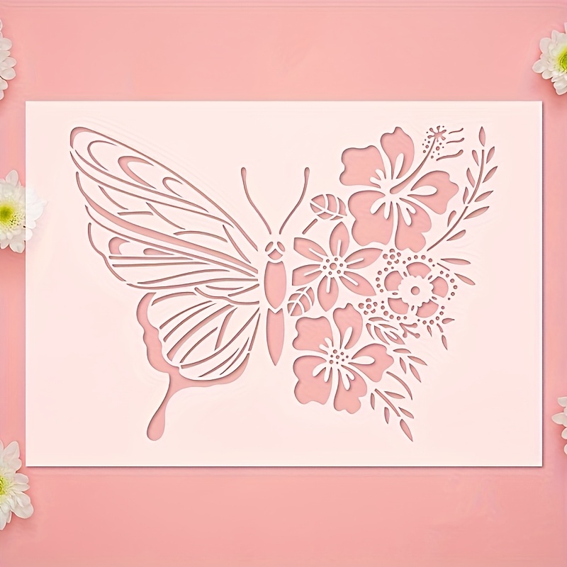 

Reusable Stencil For Diy Crafts And Wall Painting - Plastic Template