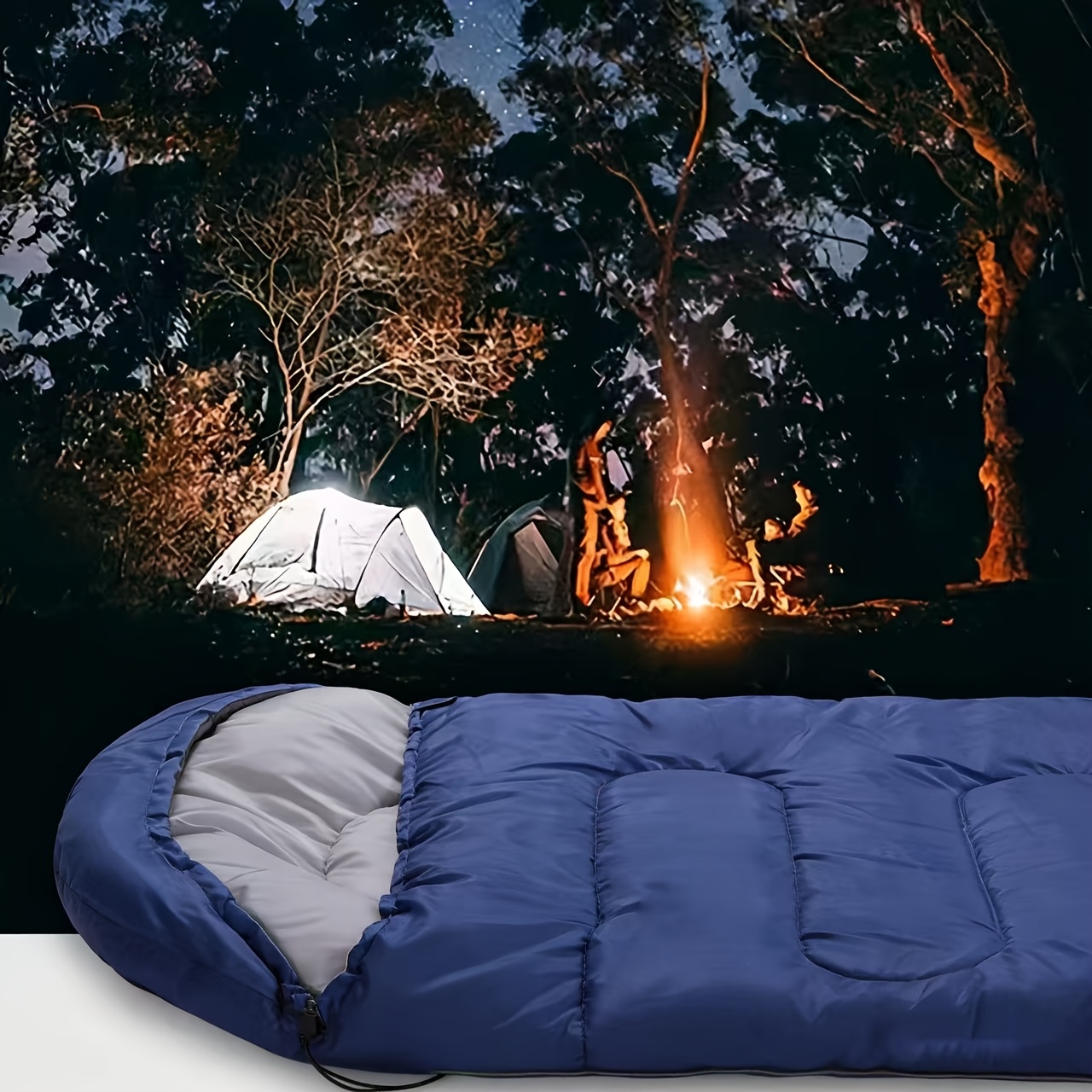 TEMU Portable Camping Sleeping Bag, Suitable For Adults - : Winter, Autumn, Spring, Summer. Ideal For Backpacking, Hiking, Camping, Mountaineering,