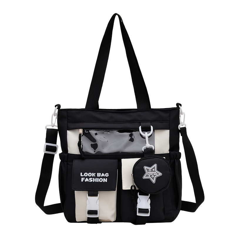 TEMU Japanese And Korean Cute Fashion Women's Shoulder Bag Handheld Crossbody Bag School Supplement Bag