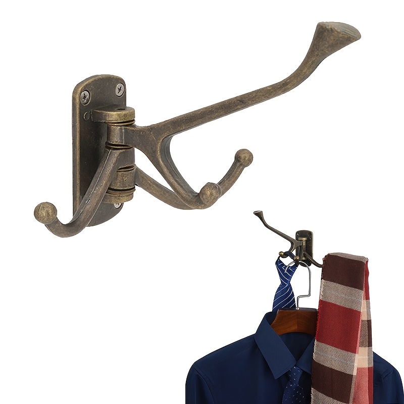 wall mounted swing arm coat hook hooks foldable swivel Temu