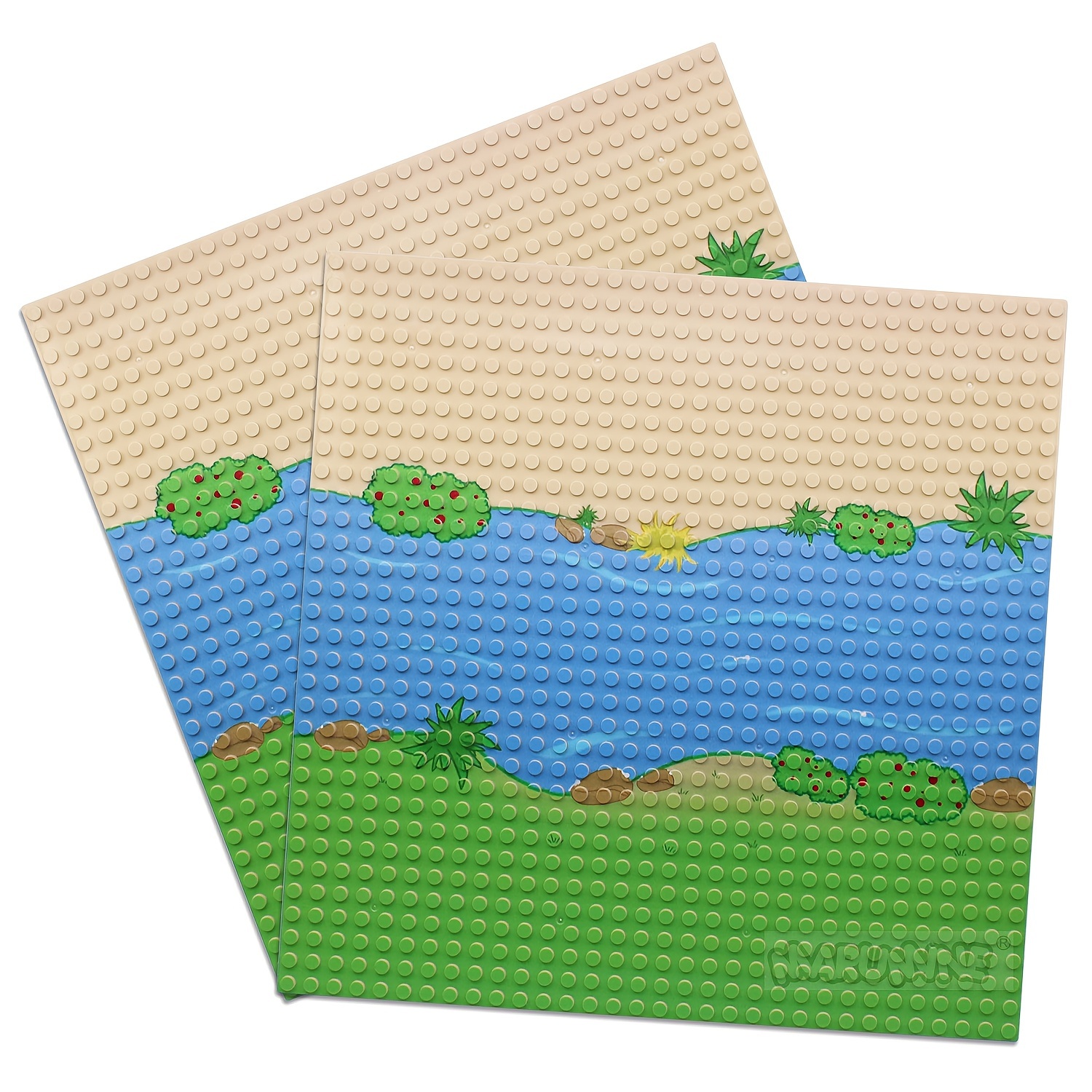 Bricklink River Pattern Lego Terrain Base Plates DIY City Spliced