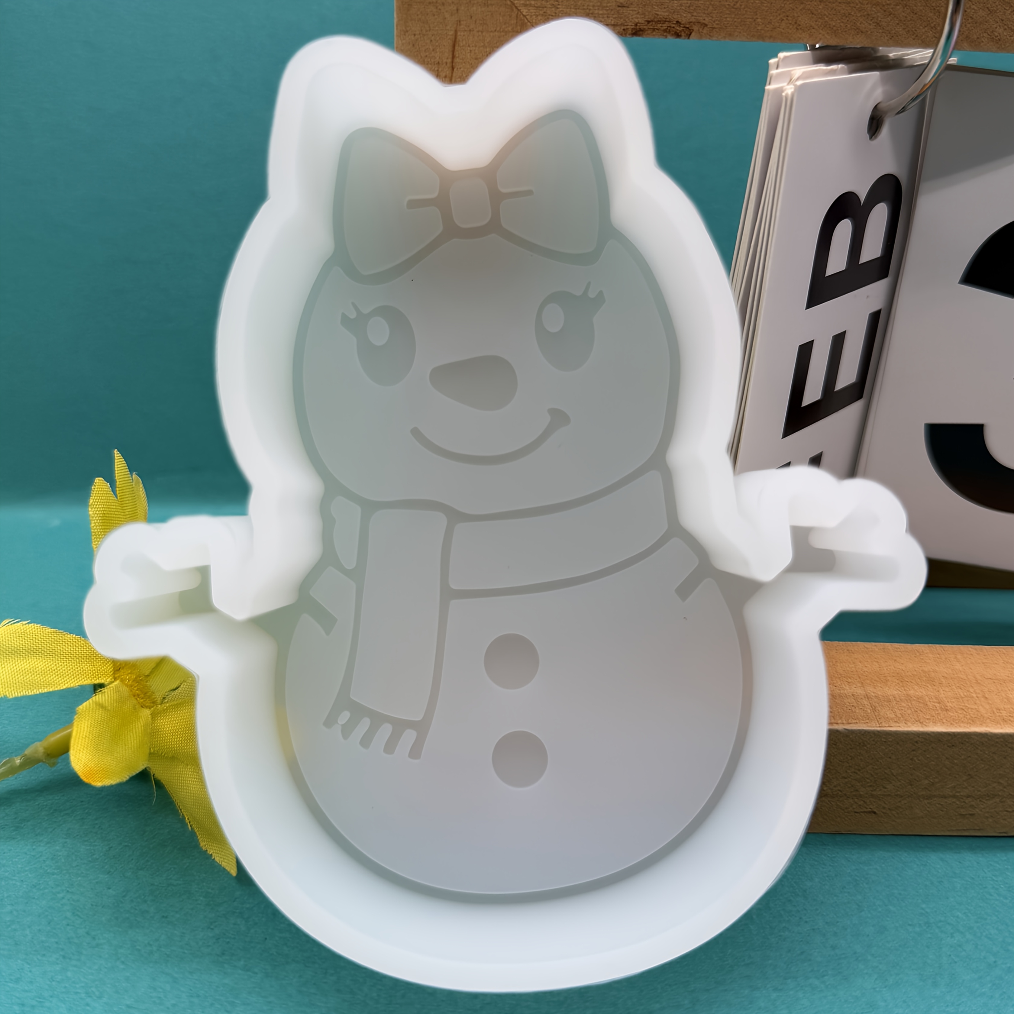 TEMU Resin Silicone Mold 1pc Snow Shaped Silicone Mold, Gypsum, Candle, Resin Silicone Mold