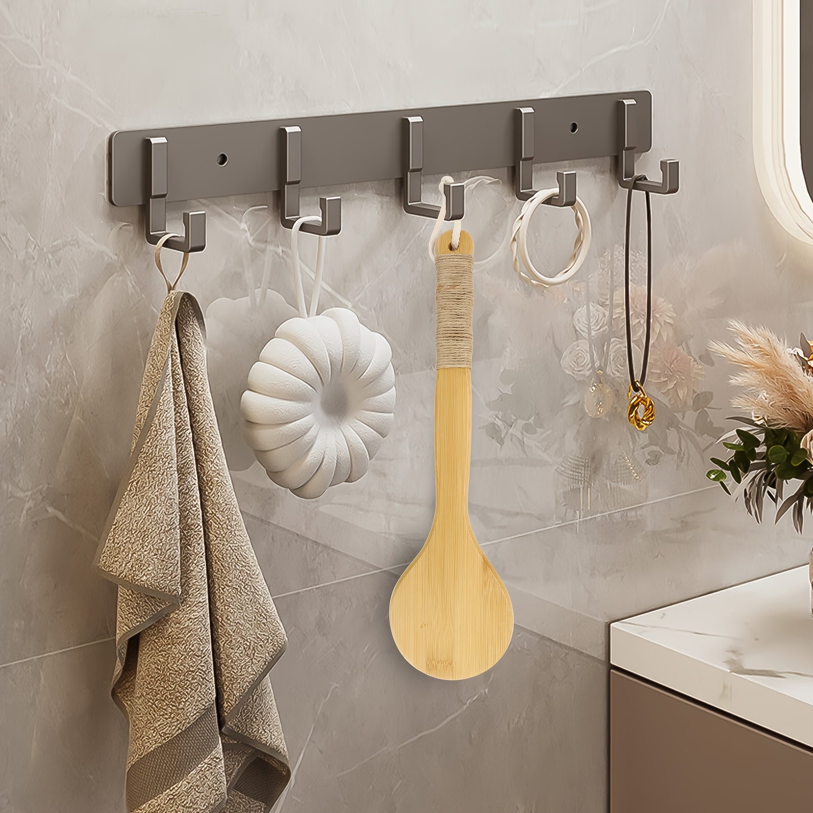 long handle bath brush with hanging rope natural bristle back scrubber exfoliating shower brush for   washing Product details 2