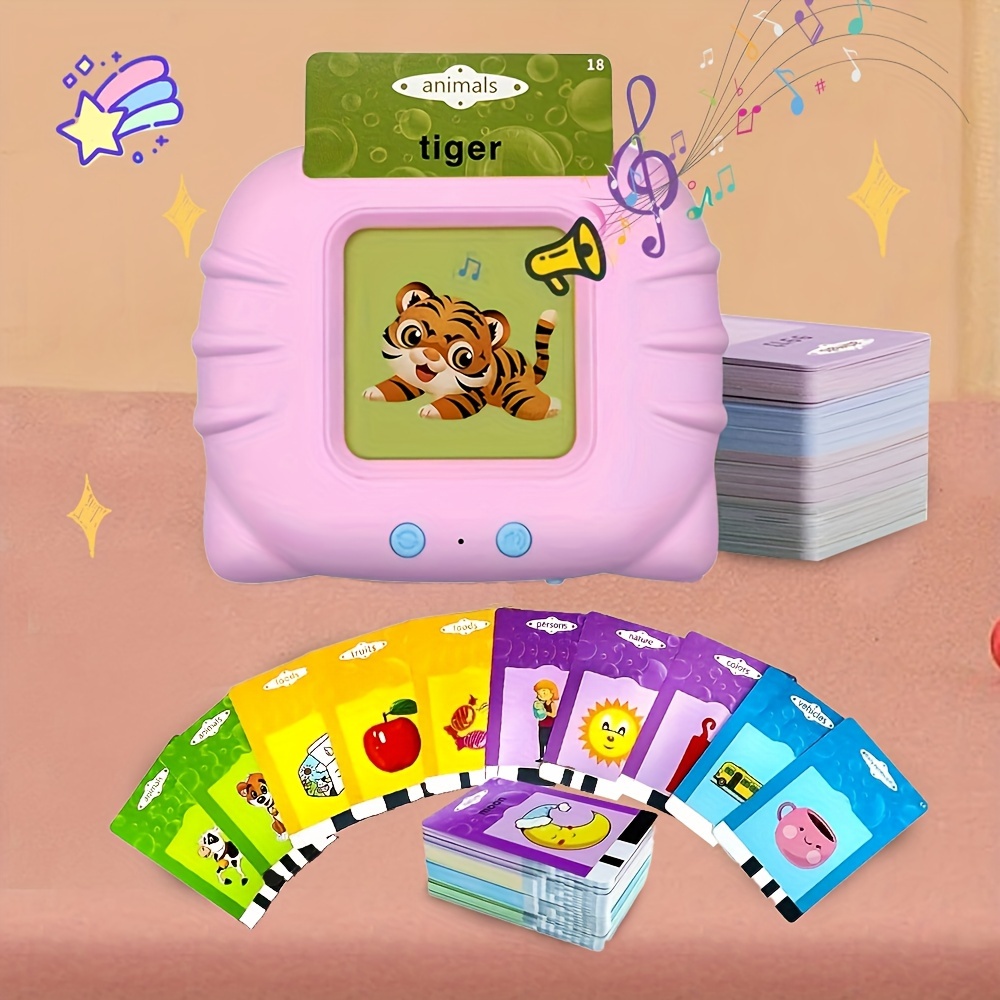 Caja de juguetes educativos inteligentes para niñas de más de 1 año,  juguetes de aprendizaje Montessori, tarjetas flash, libros de mesa, regalos  de
