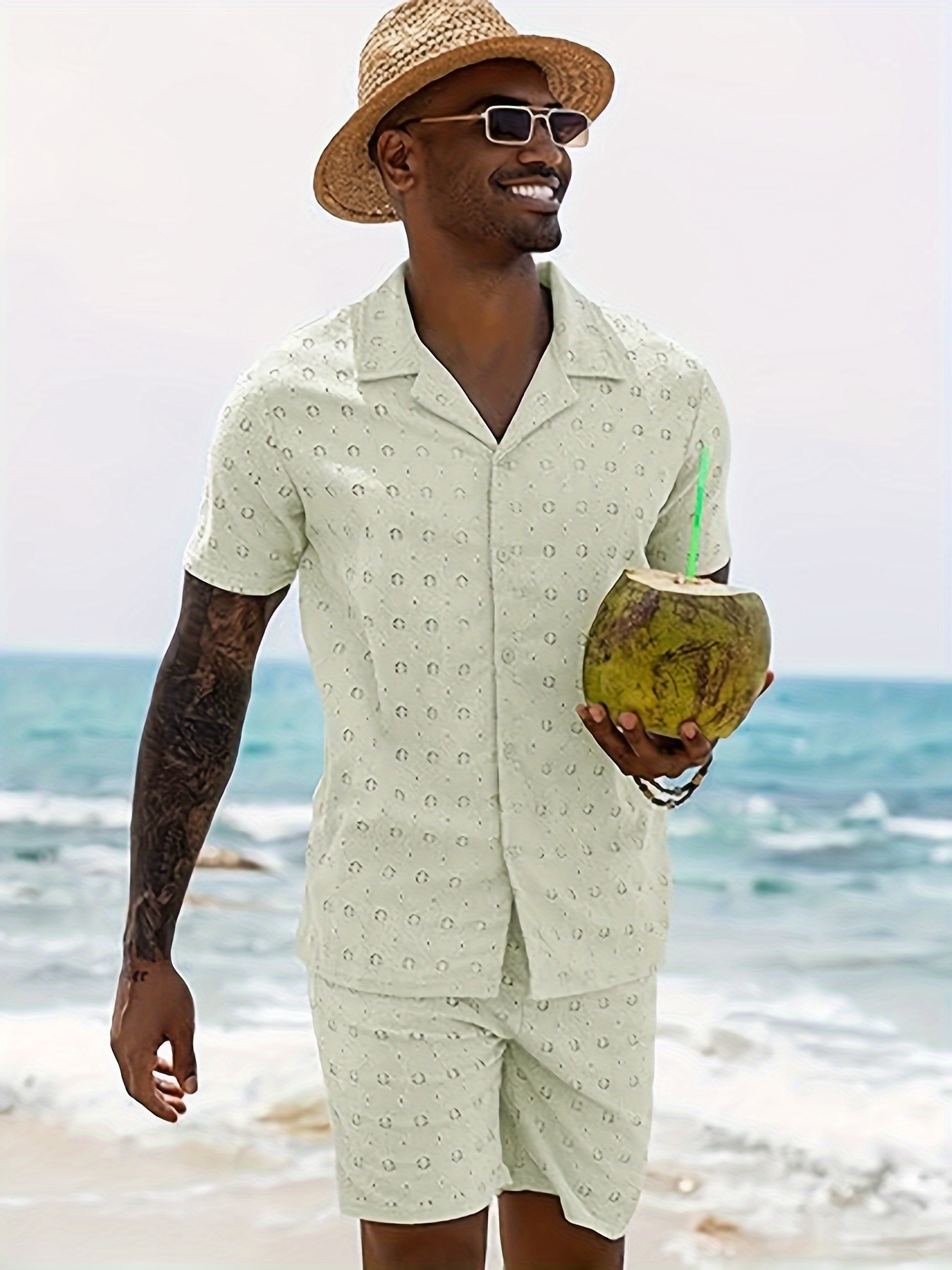 Mer Vetement Pour La Plage Tenue Pièces Pour Homme Ensemble D'été