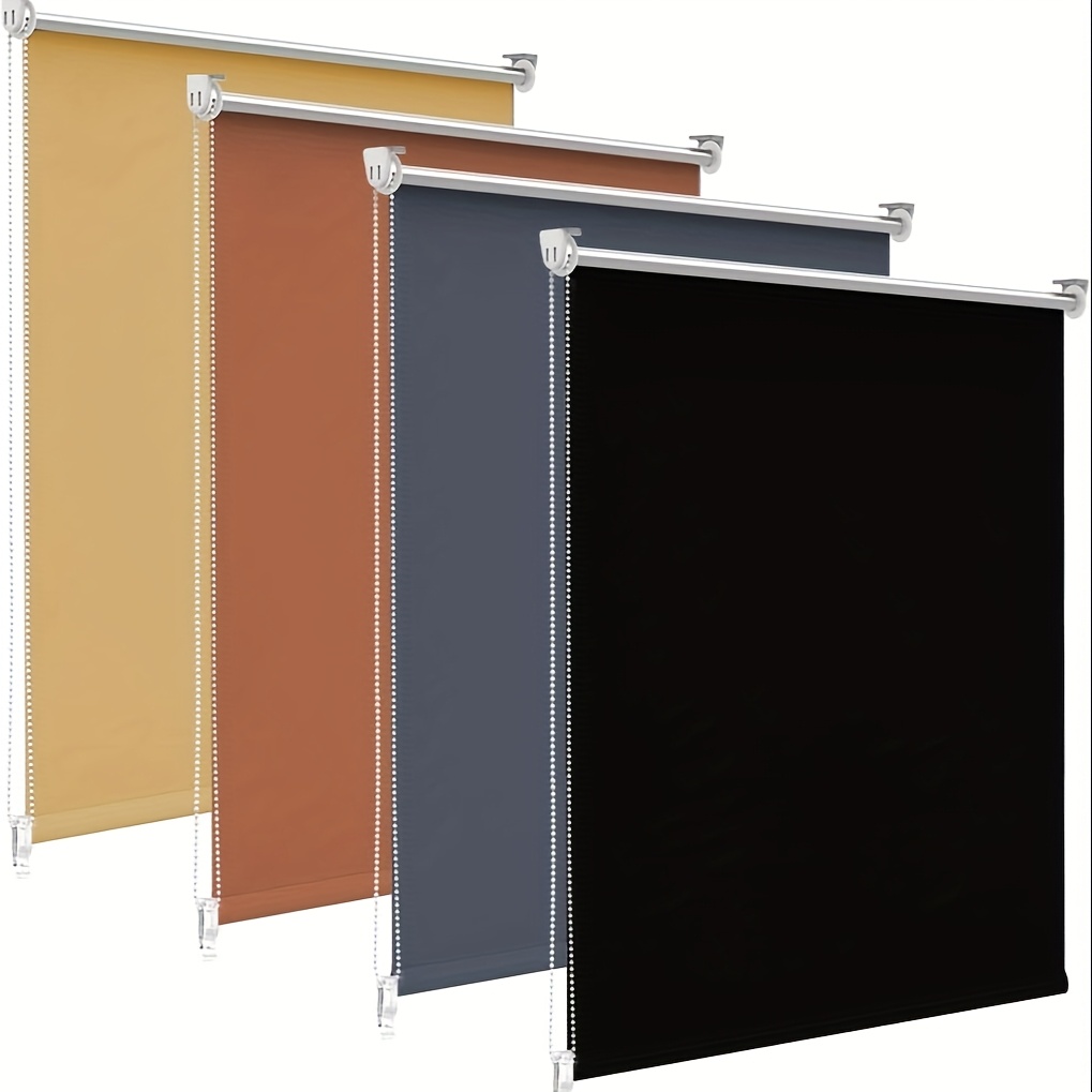 With a Height of 149.96 cm And a Width Ranging from 1 to 91.44 cm, This Blackout Roller Shade Is Designed for Windows And Doors. It Features a Clamp-Style Installation That Does Not Require Drilling