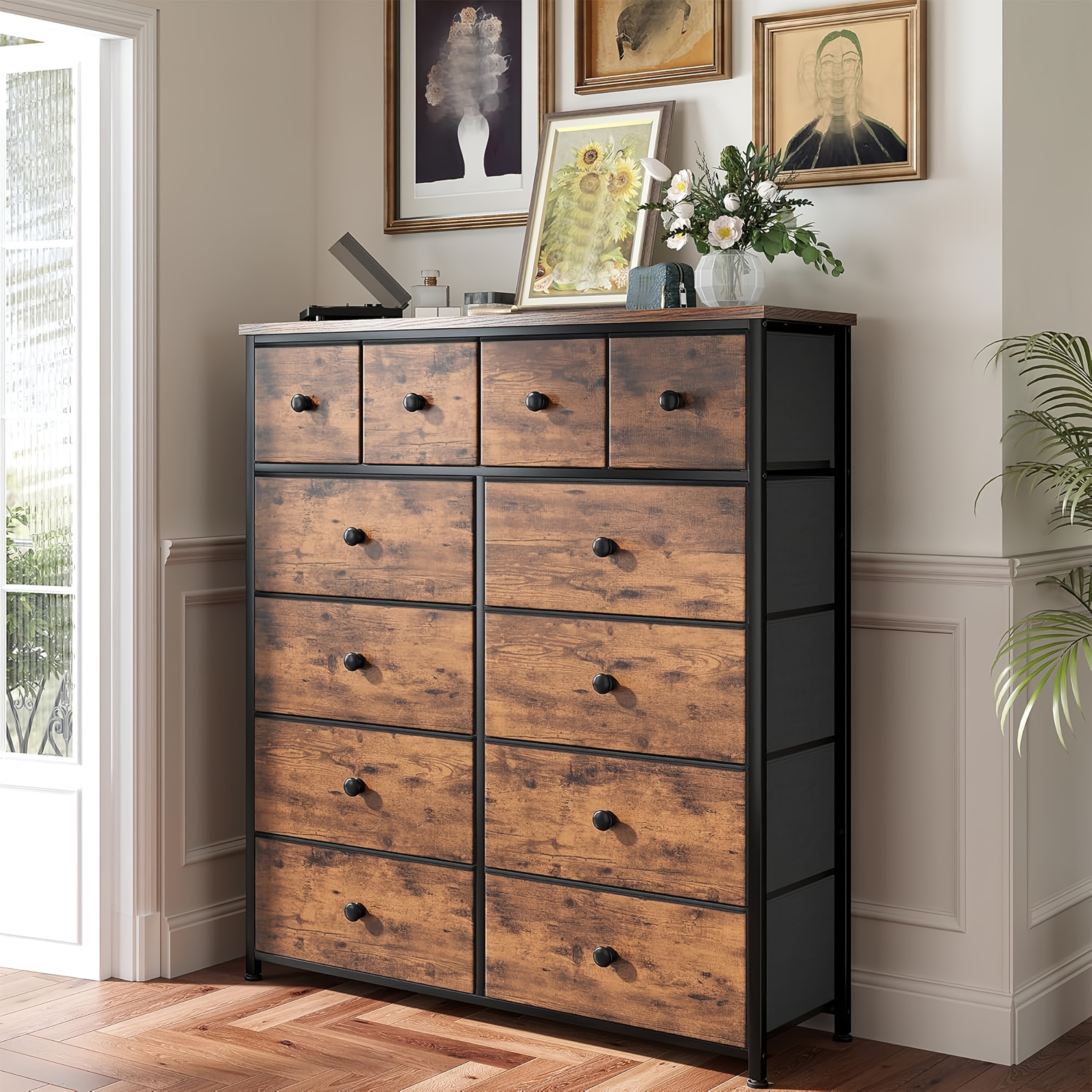 Bedroom Furniture Piece, a Tall Dresser Featuring 12 Drawers, Suitable for  Storing Clothes, Along with Chests of Drawers And Closet Options, Storage  Drawer Units