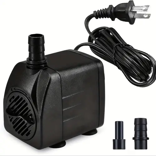 fountain pump 200gph 16w submersible water pump durable outdoor fountain water pump 2 nozzles for aquarium pond fish tank water fountain pump without battery