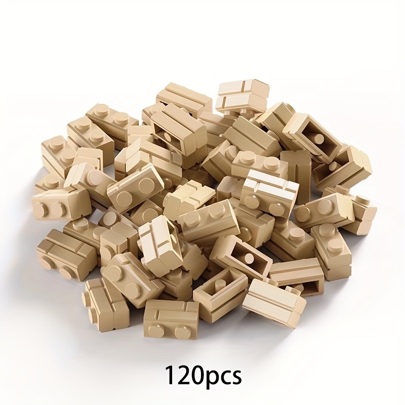 KIDNOAM Mixed ABS Building Blocks 1x2 Studless Interlocking Bricks Bulk Set