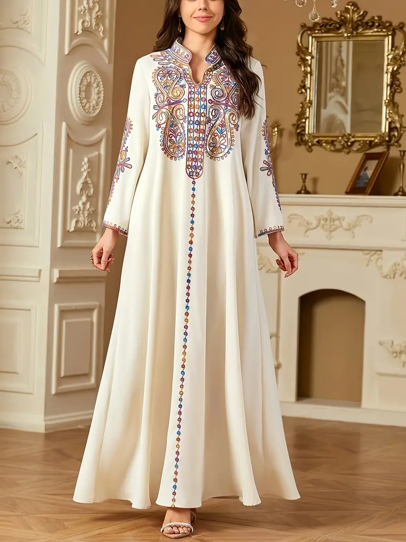 asian maxi dress QWZNDZGR 2022 New Simi Asian Style Retro Dress Dress With Waist, Floral Print And Large Swing Dress