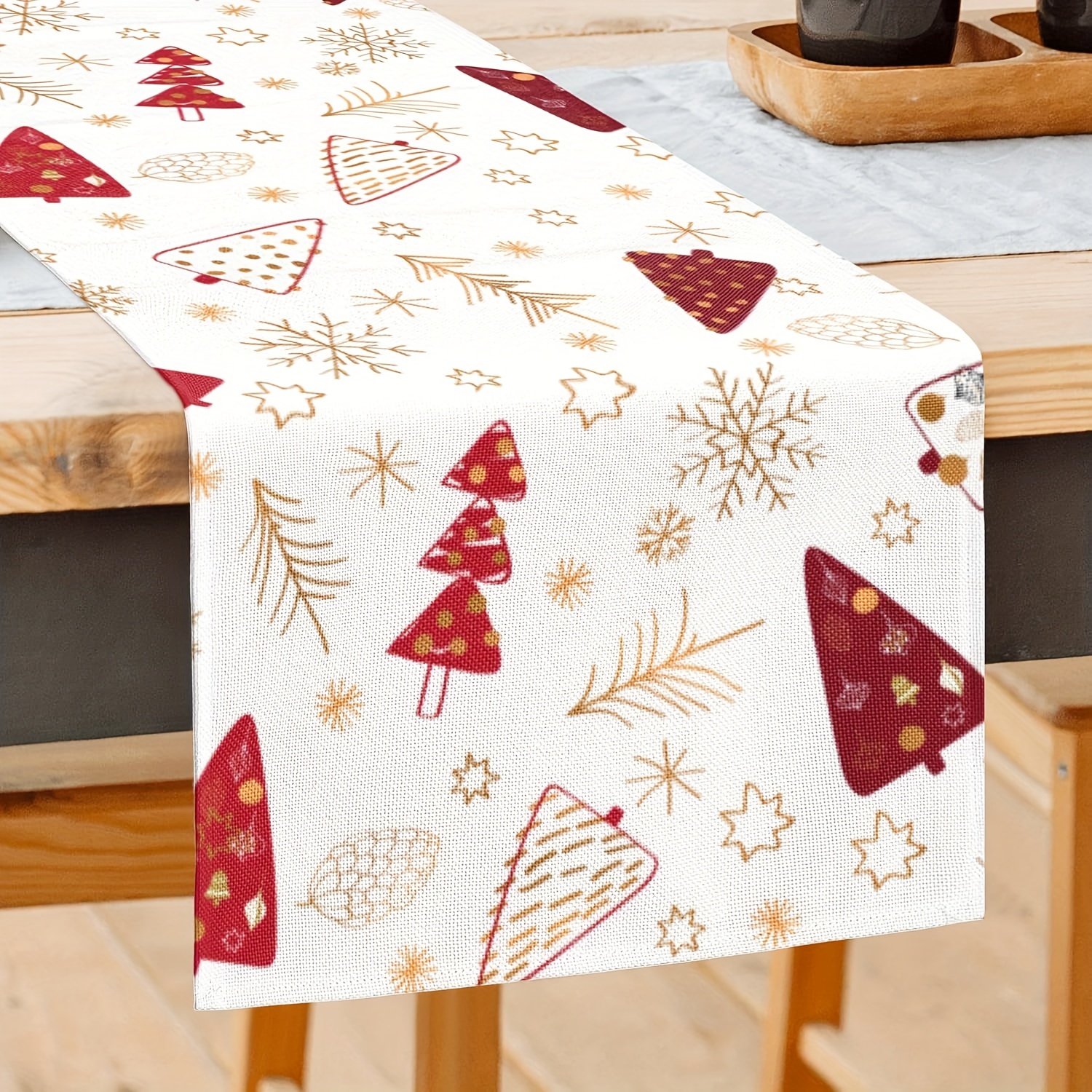 TEMU 1 pieza, de Mesa Navideño de 72 Pulgadas, Decoración de Mesa para Navidad en Hogar, Cocina, Comedor y Fiestas Festivas