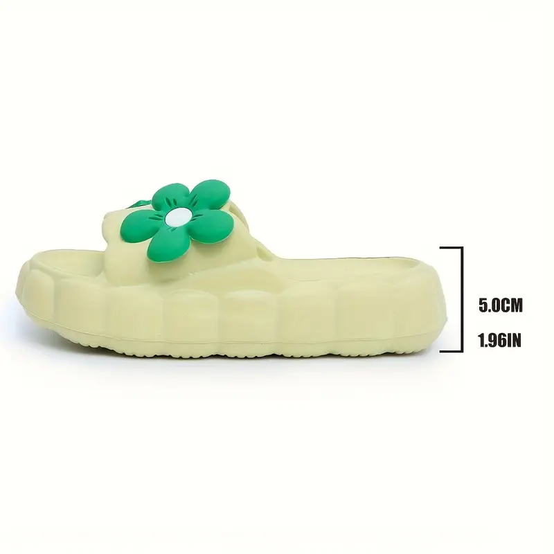 womens summer sunflower decor sandals lightweight comfortable indoor outdoor slippers with eva thick sole non slip breathable and versatile design for daily wear gifts and vacation use footwear floral sandals evasole Product details 1