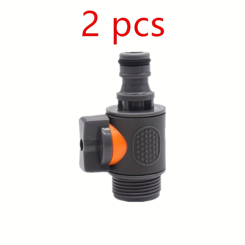 A Couple Of 2.5cm External Threaded Quick Connectors For Gardening Irrigation Ball Valve Switches And Soft Hose Connections For Washing Cars