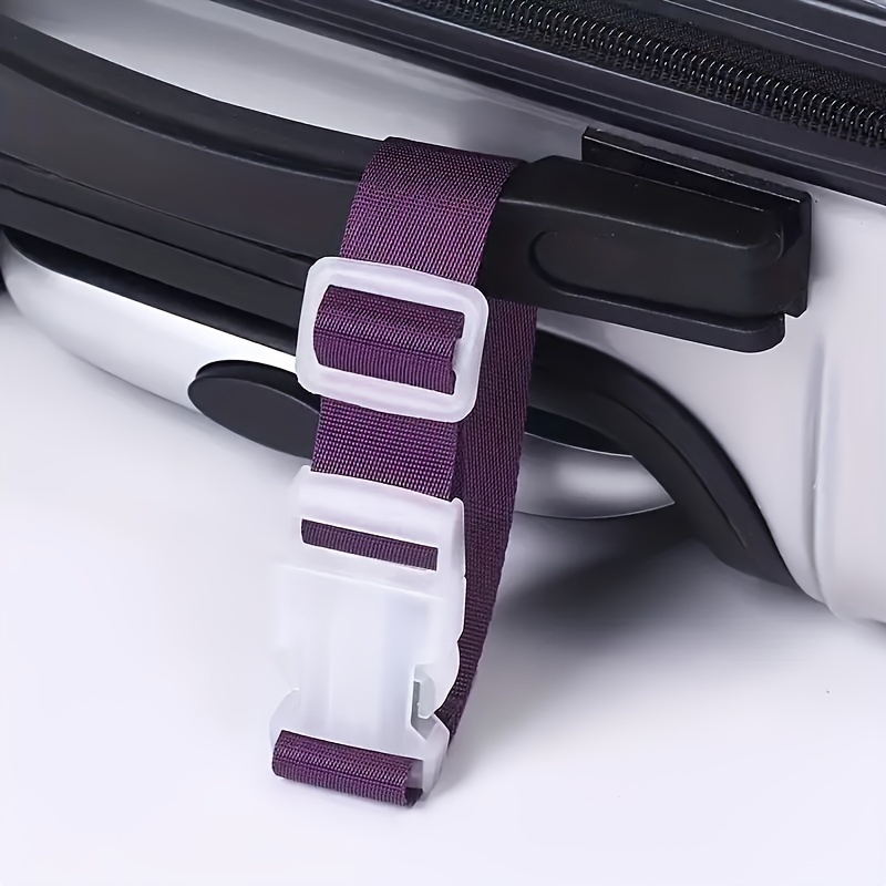 

5pcs Colorful Luggage With Travel Portable Device, Adjustable Luggage Buckle, Luggage Travel Accessories, Easy To Carry, Car Travel, Outdoor, Practical Gadgets
