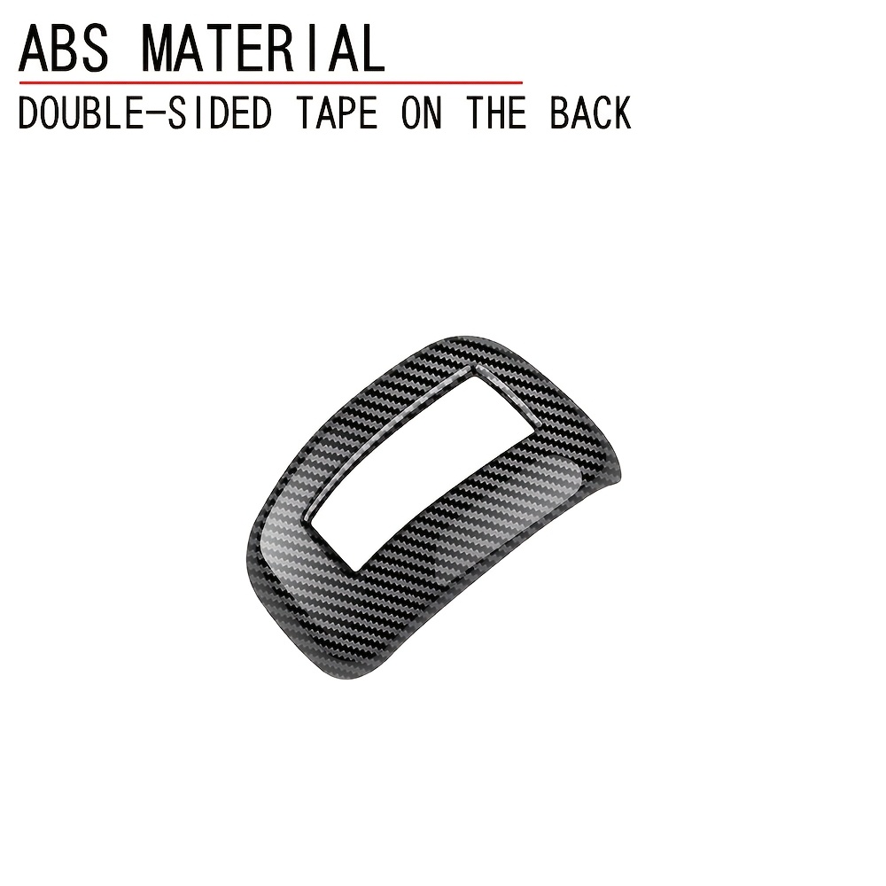 TEMU Modification adaptée pour Mitsubishi 2023 2024 2025 ABS Fibre de carbone Intérieur de vitesse Tête Couverture décorative Couverture
