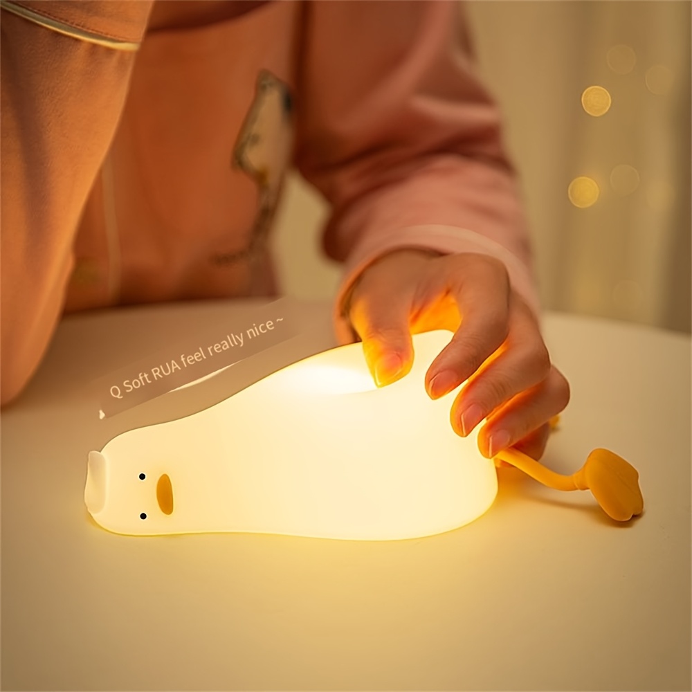 duck bedroom cartoon creative silicone   bedside light sleep night light Product details 9