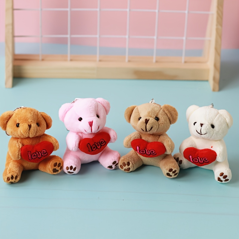 

Plush Fabric Cartoon Bear Stuffed Animal Toy, Suitable For Pet And Play, Recommended For Small To Medium Breeds - Random Color .