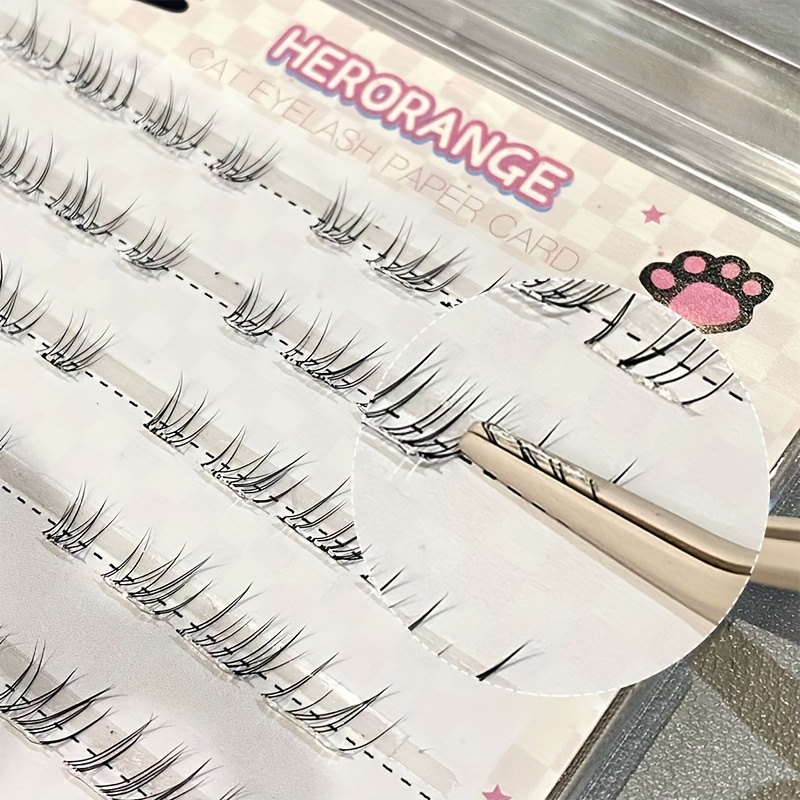 HERORANGE Tweezers for False Eyelashes with Storage Box