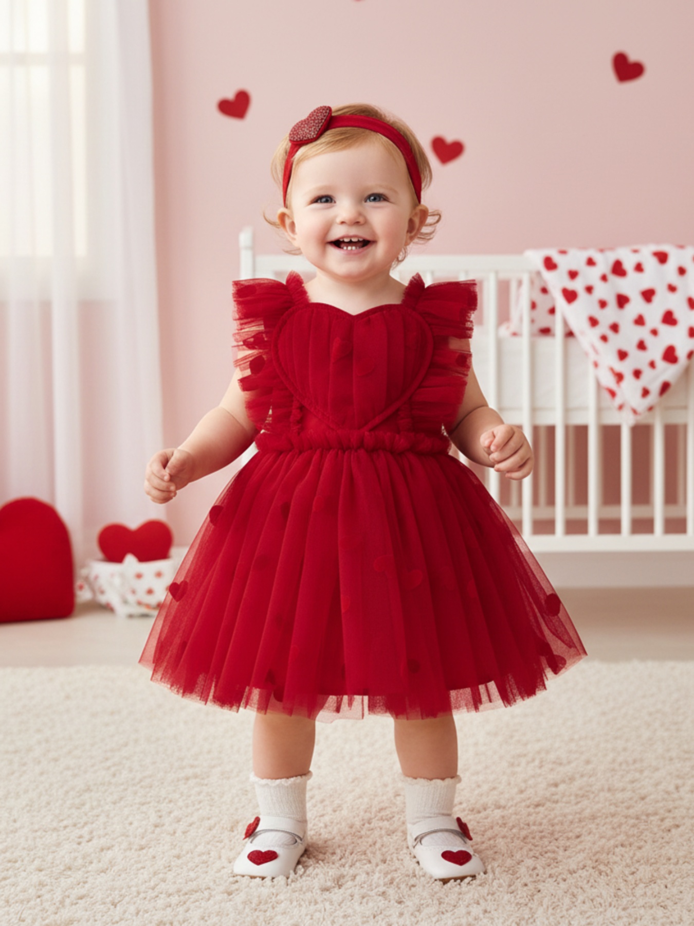 elegant red dress for women Gorgeous A-line V-neck Red Long Prom Dress Evening Dress PG567 US10 / Red