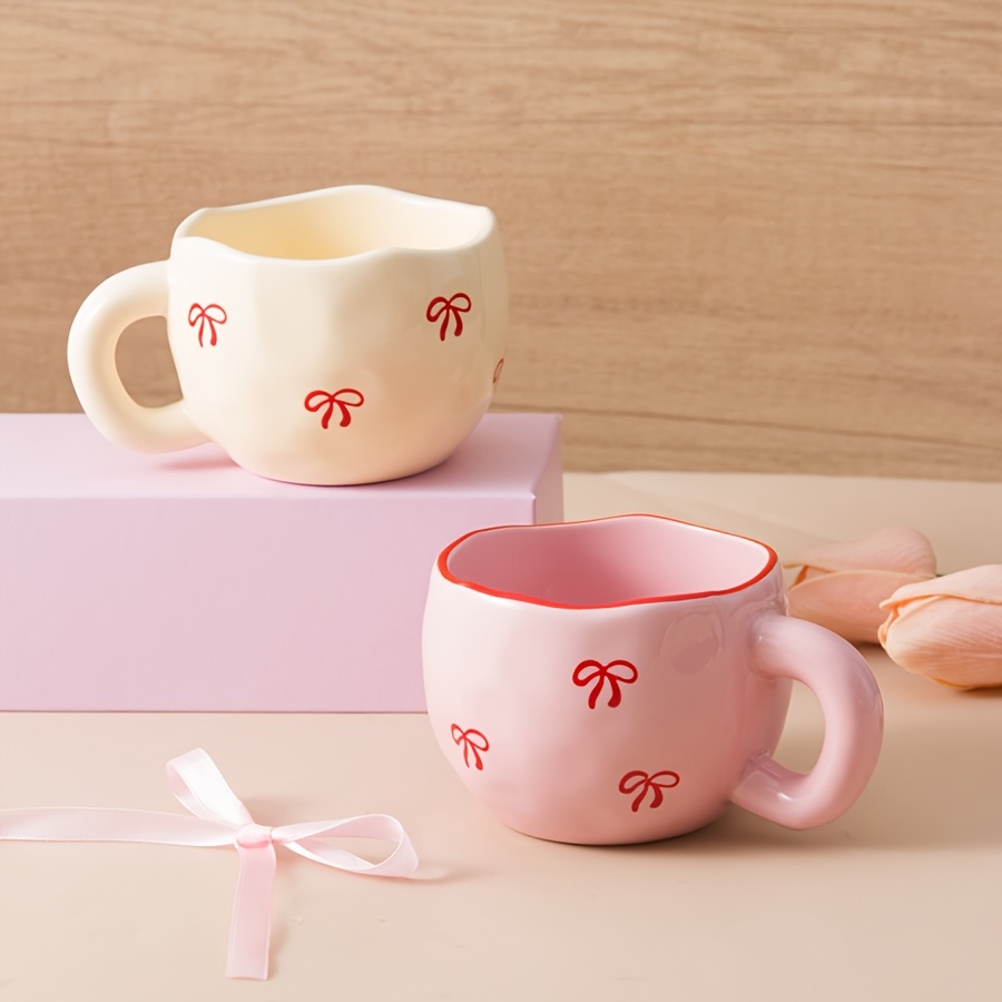 1pc bow ceramic mug 7 4oz different - Temu Mauritius