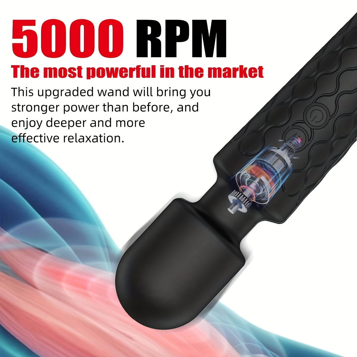 1pc Handheld Electric Back Massager Rechargeable Handheld Deep Tissue Neck Back Massager Vibrator Wand G Spot Vibrators Clitoris Vibrator Stimulation, Adult Sex Toys For Nipples Dildo Powerful 20 Vibration Modes & 8 Speeds, Sex Toy