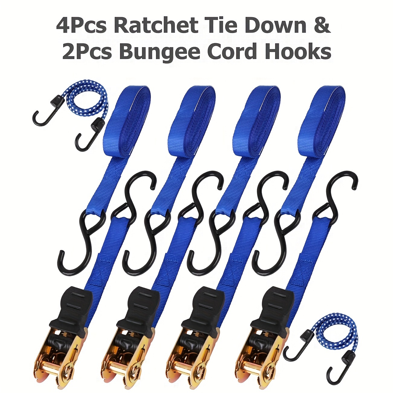 Ratchet Straps Hooks Tie Straps Ratchet Hooks Tension Straps - Temu