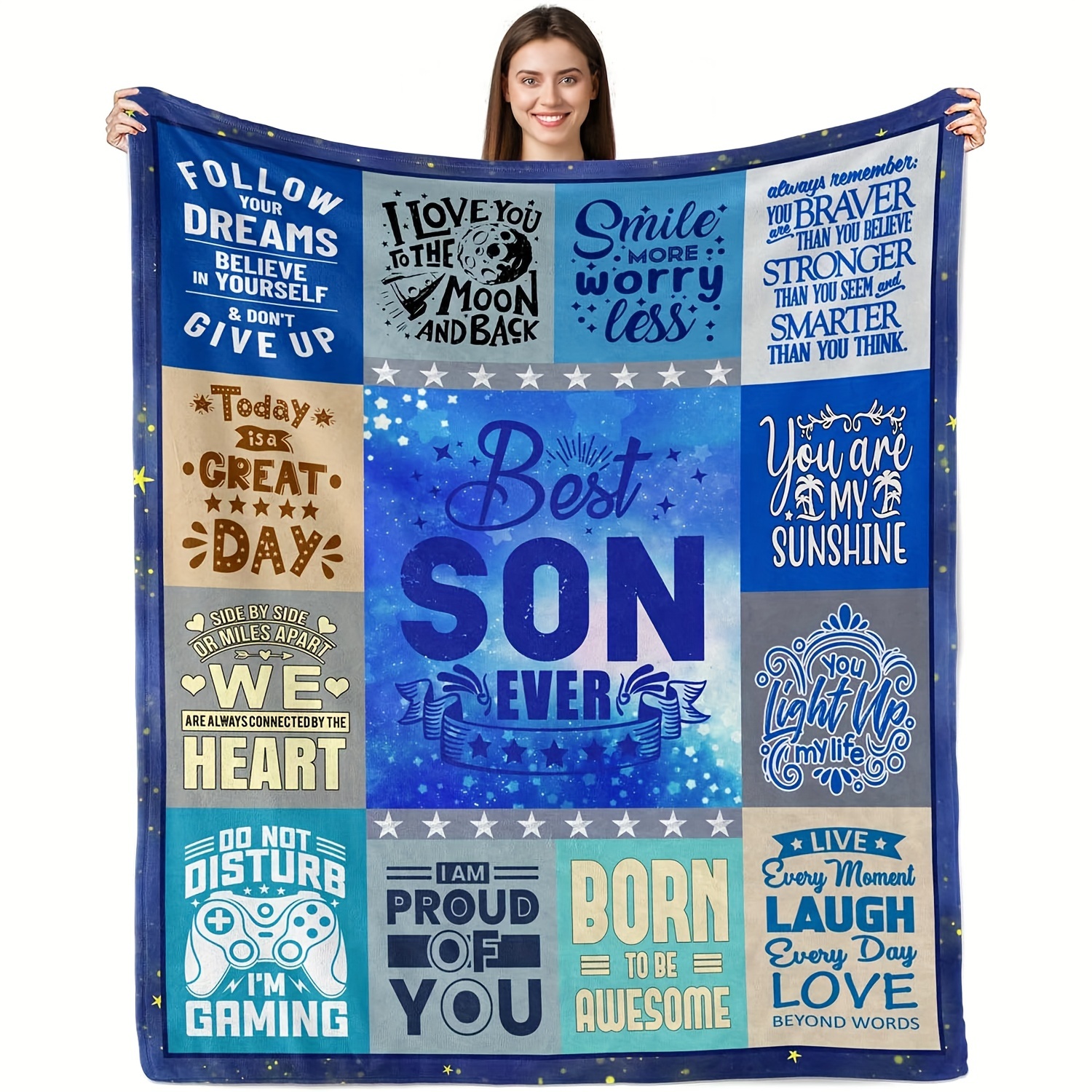 

Son " Personalized Blanket - For Or Any