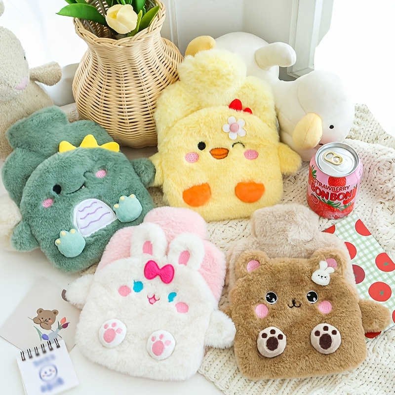 Cute Cartoon Animals Hot Water Bag Plush Pocket Portable Winter Reusable 2024 Hand Wa