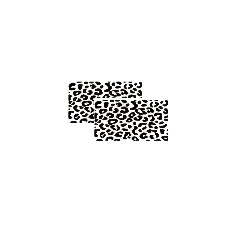TEMU 2pcs Leopard Print Car Window Decals, Universal Side Window Decoration, Self-adhesive Vinyl Stickers, Waterproof Sunscreen Scratch-resistant