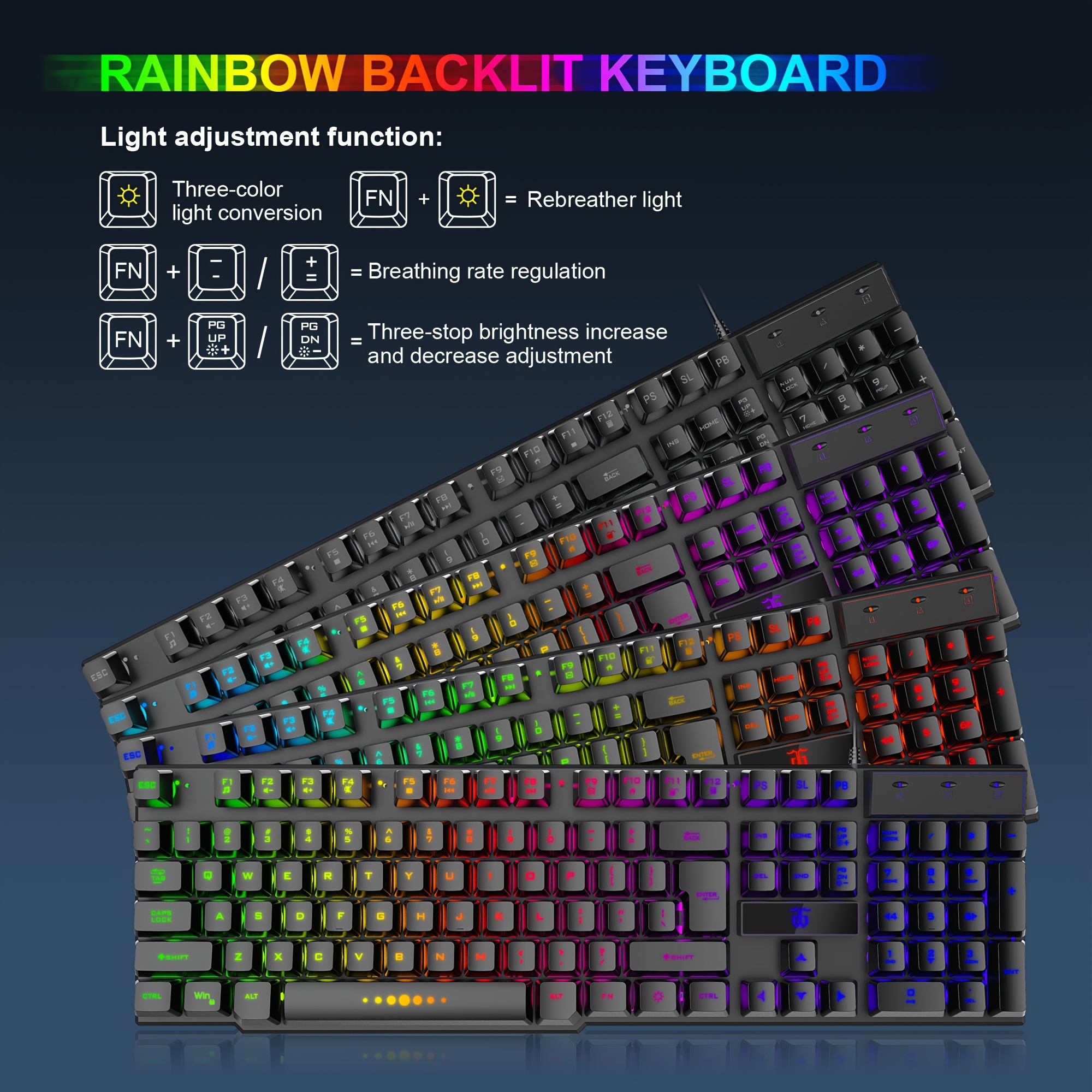Gaming Keyboard And Mouse, Headset, Mouse Pad, All-in-one Combo... product image 4