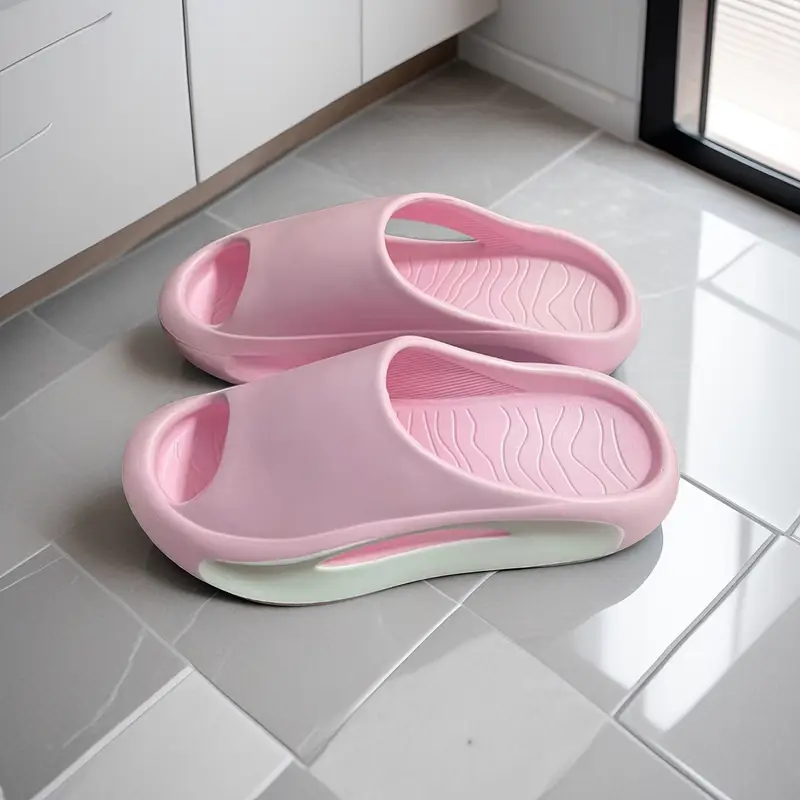 womens lightweight eva slippers non slip durable contrasting suitable for indoor and outdoor comfortable casual shoes durable slippers Product details 6