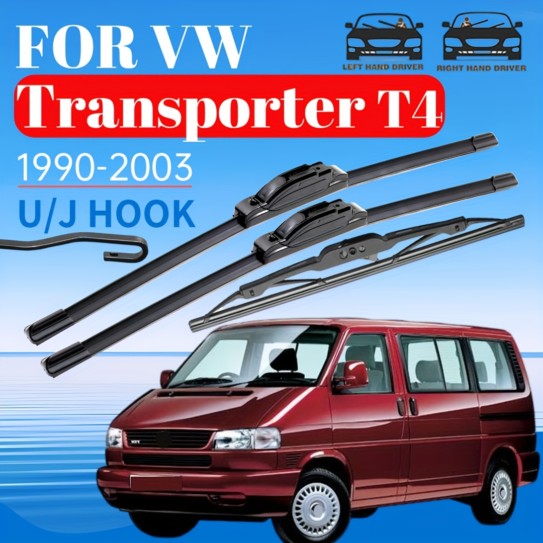 Car Front Rear Wiper Set For T4 Models From 1990 To 2003 Windshield Wiper Blade-21"+21"+16"(for Rhd And Lhd Hand Drive)