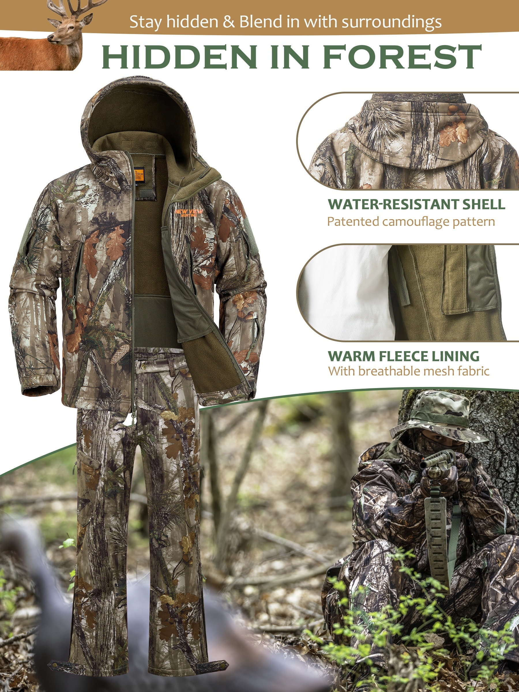 Cold Weather Hunting Suit Warm Bow Hunting Clothes Hunting Clothes