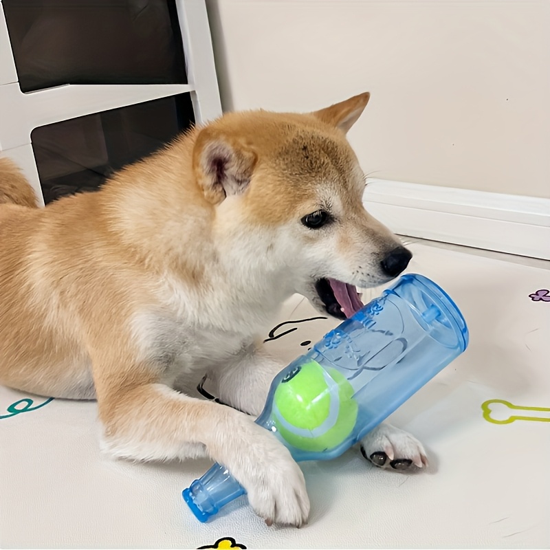 1pc random color durable dog chew toy thermoplastic squeak toy for medium breeds solid pattern for dental health battery free interactive  