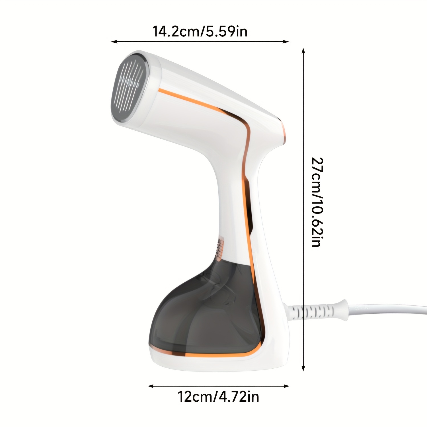 1pc   handheld garment steamer 1780w fast heating 9 second led display touch control 3 steam levels powerful   stain   metal plastic 220 240v eu plug for clothes fabrics details 9