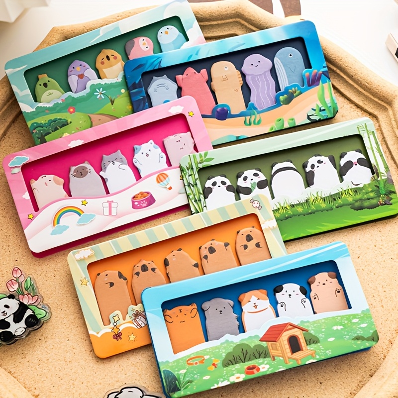 Cute Notepad RHS Online 120 Sheets Cartoon Animal Sticky Notes Stick ...