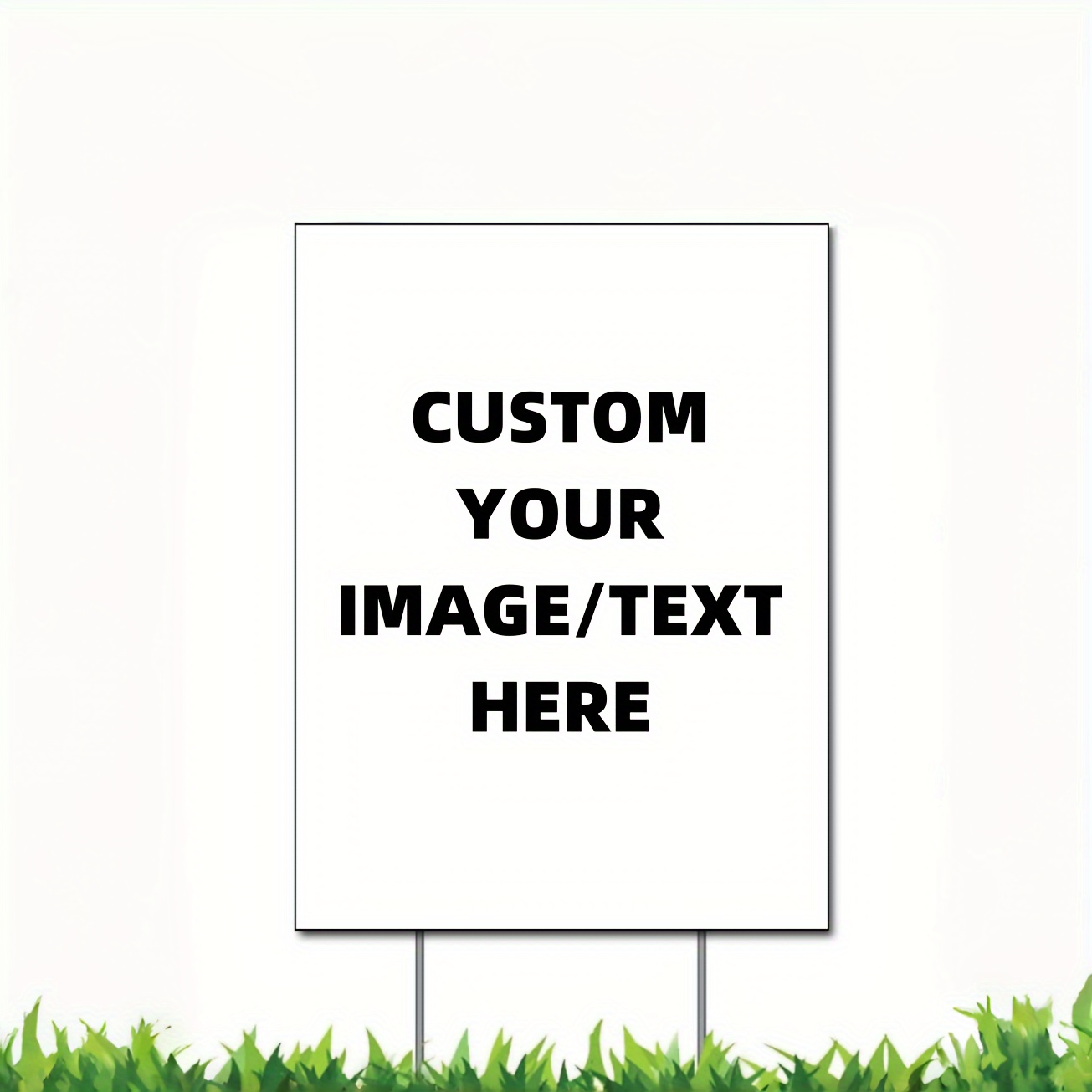 large size 18x24in 12x18in customizable outdoor yard sign made from corrugated plastic custom your own yard sign custom personalized picture garden outdoor lawn decoration with pole mount no electricity needed