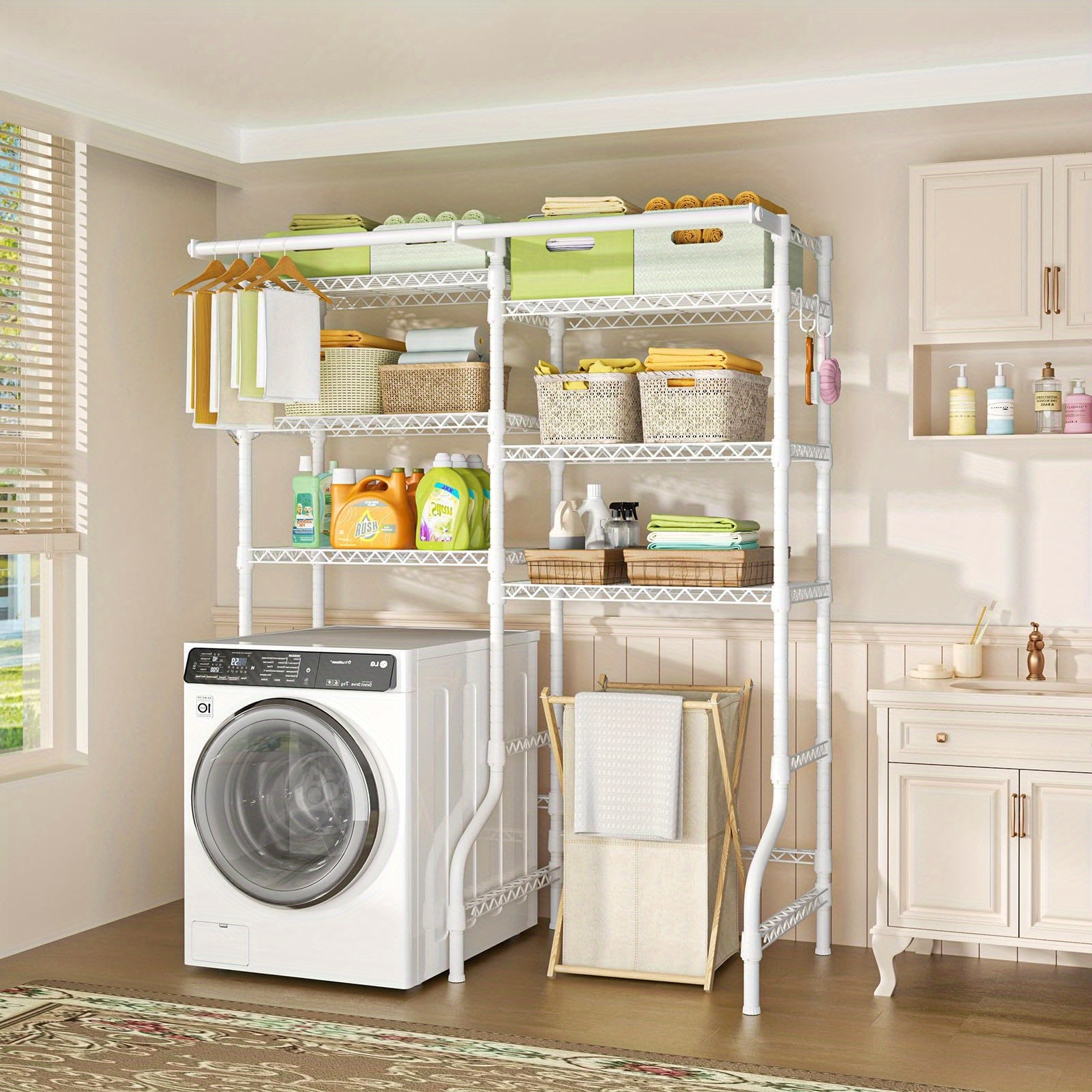 Over Washer And Dryer Shelves Over Washer/Dryer Storage Shelf
