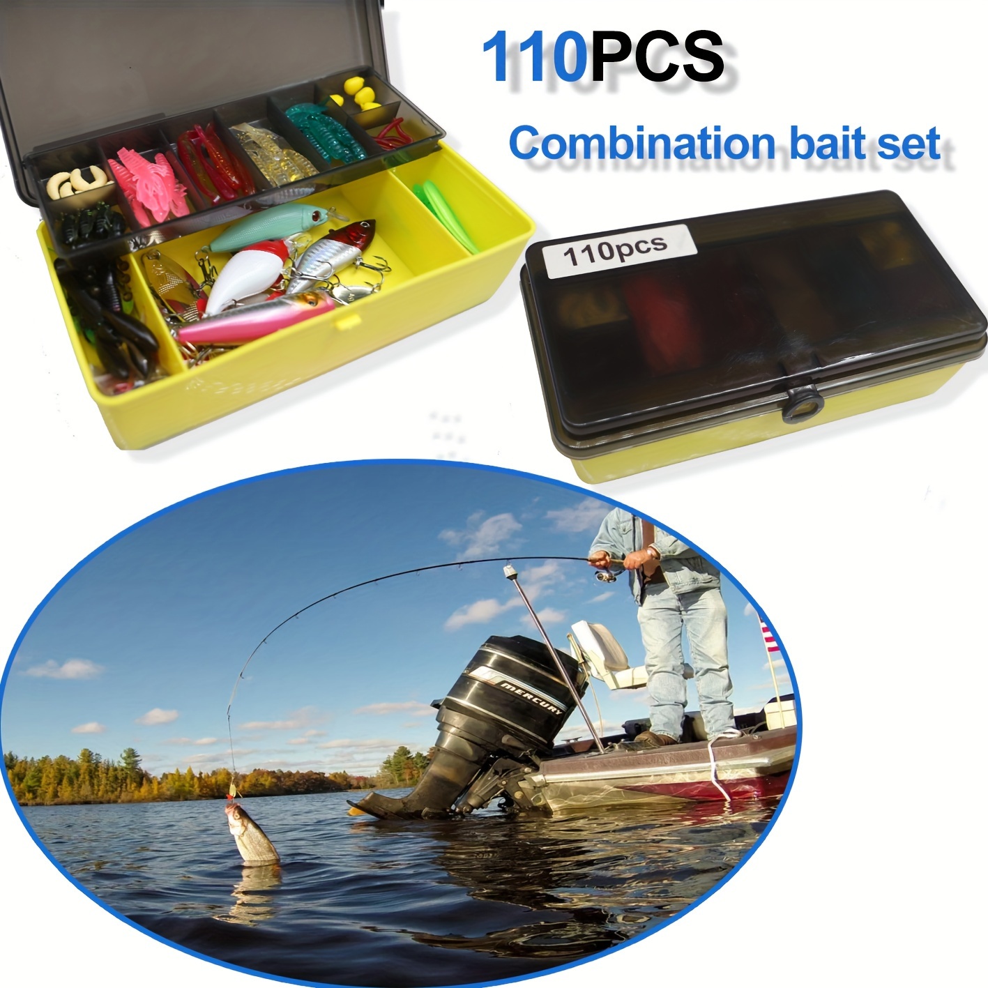Mixed Color Fishing Lures Kit Image 2