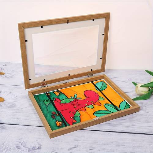foldable magnetic a4 picture frame suitable for magnetic slats vertical portrait frame for art photos posters decorative art frame ideal for home office decor birthday gifts magnets hold photos