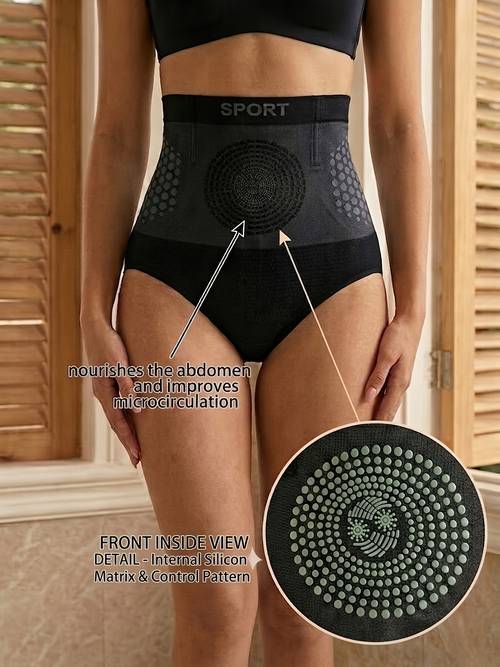 1pc womens seamless high waist shaping panties lifting shapewear for daily wear running yoga training anti roll waistband abdomen control waist support underwear