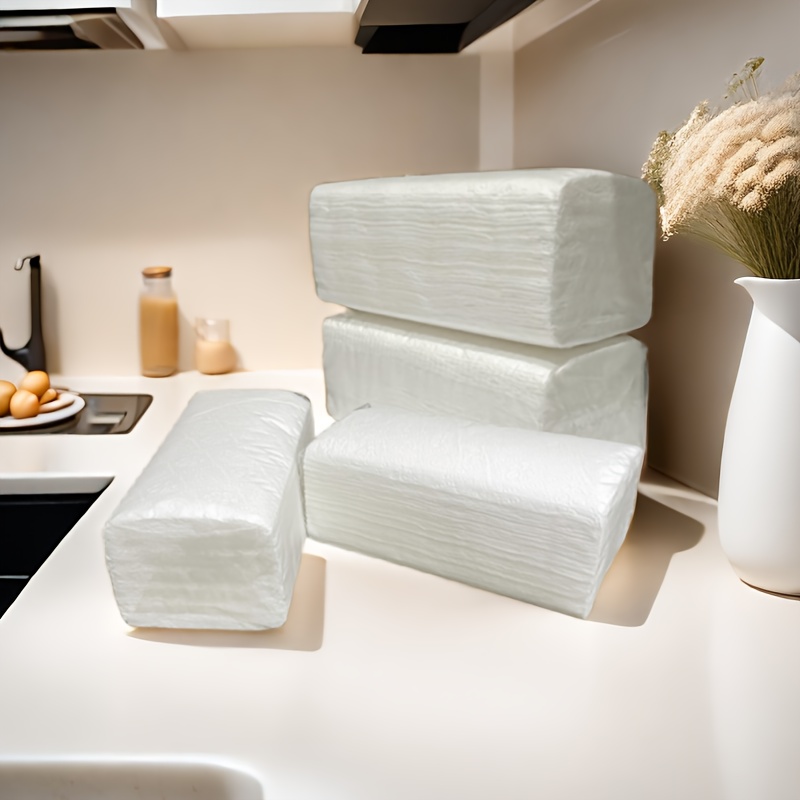 4 Packages Of 800 Kitchen Paper Towels 400 Pumping Thickened For Paper Home Paper Hotel Paper Absorbent Storage Storage Paper Pumping Paper Home Toilet Paper Napkins Kitchen Paper