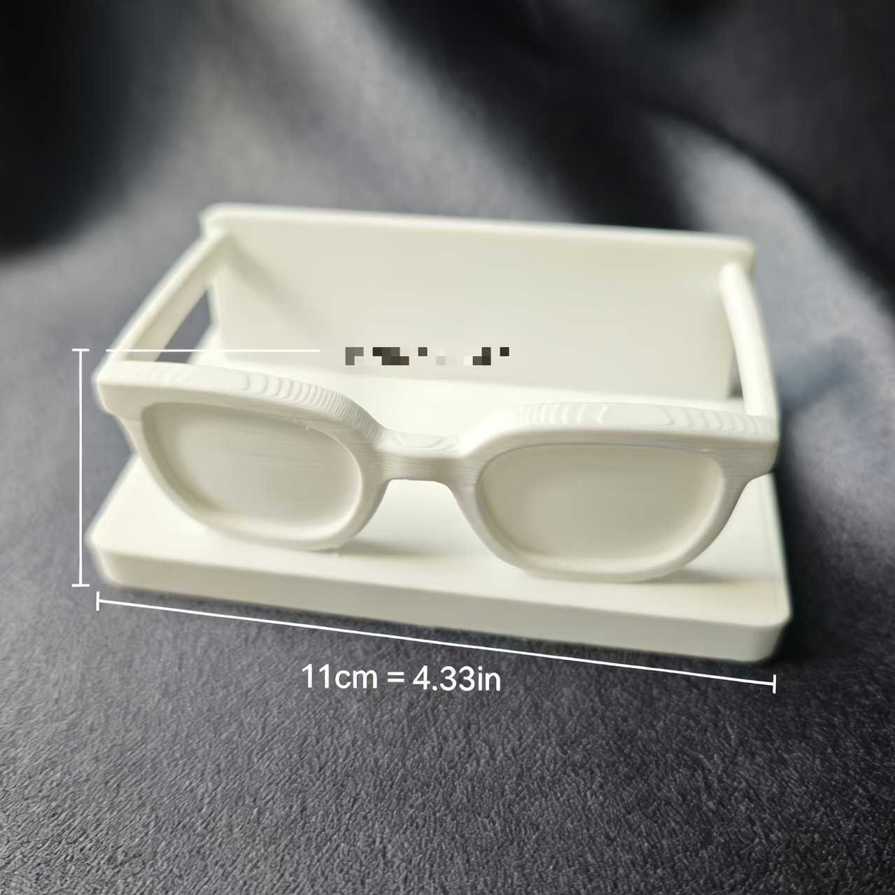 TEMU 1 soporte para tarjeta de con gafas impresas en 3D, ideal para ophthalmólogos, fabricantes de gafas y profesionales de del ojo
