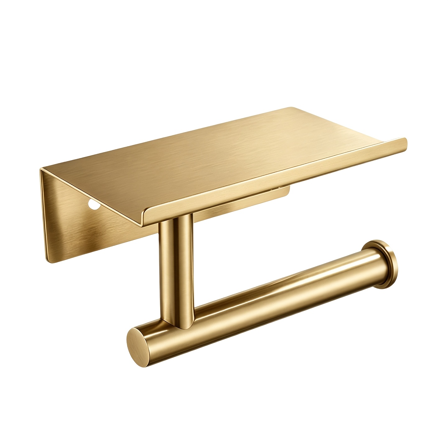 TEMU Porte-papier toilette 1 avec support pour téléphone, convient pour de bains, cuisines et toilettes d'hôtels commerciaux. monté avec de la colle
