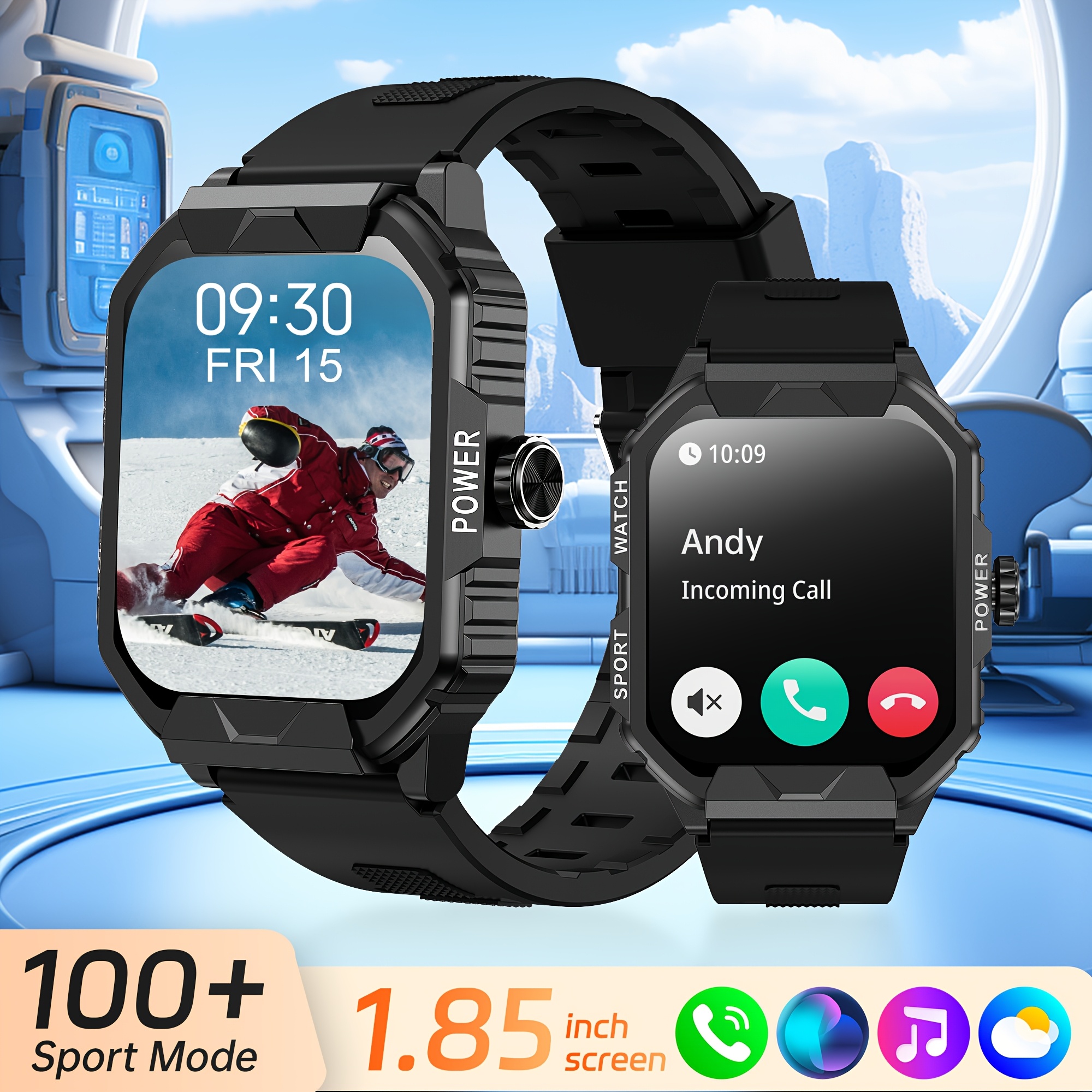 バンド２本つき　LIGE スマートウォッチ 日本語 通話 メッセージ通知 バンド２本つき LIGE スマートウォッチ 日本語 通話 メッセージ通知