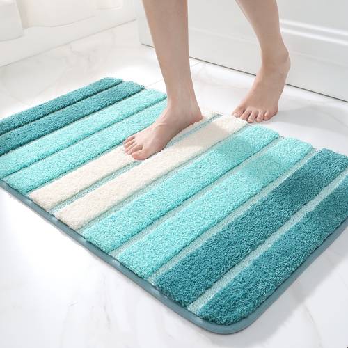extra thick luxury chenille bathroom rug non slip absorbent bath mat