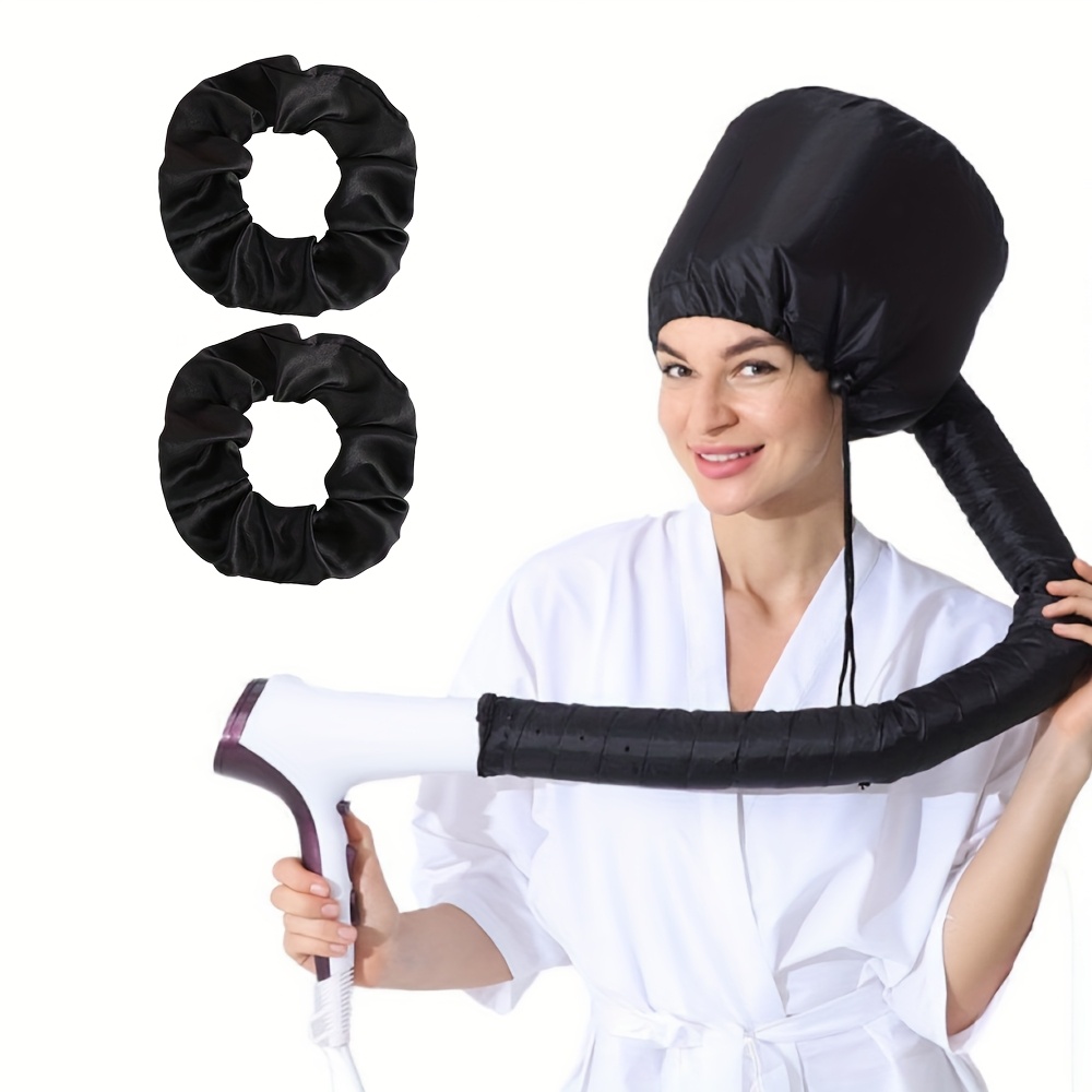 E-shop 3-teiliges, verstellbares, schnelltrocknendes Haarband + Satin-Haarband in großer Größe, ein einfaches, einfarbiges Set für den Heim- und